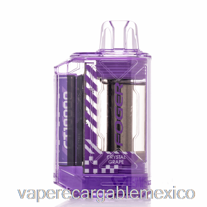 Vape Recargable Foger Ct10000 Uva De Cristal Desechable